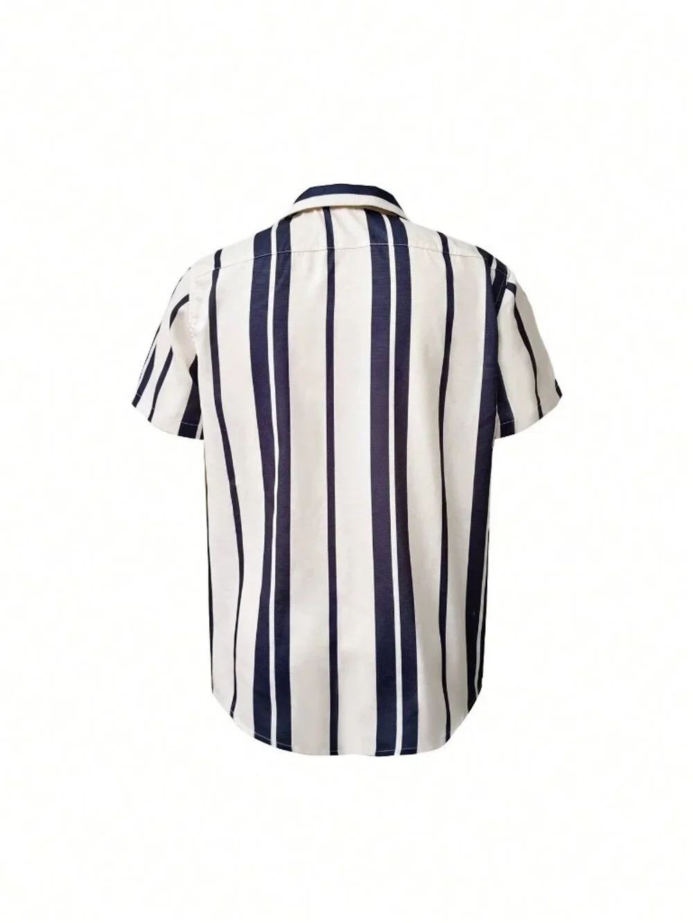 Multicolor Casual Men's Striped Single-Breasted Button Pocket Shirt
